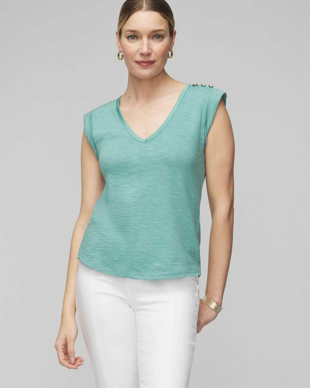 v neck muscle tank