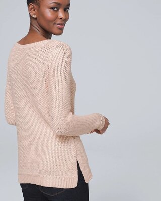 Metallic-Foil Sweater
