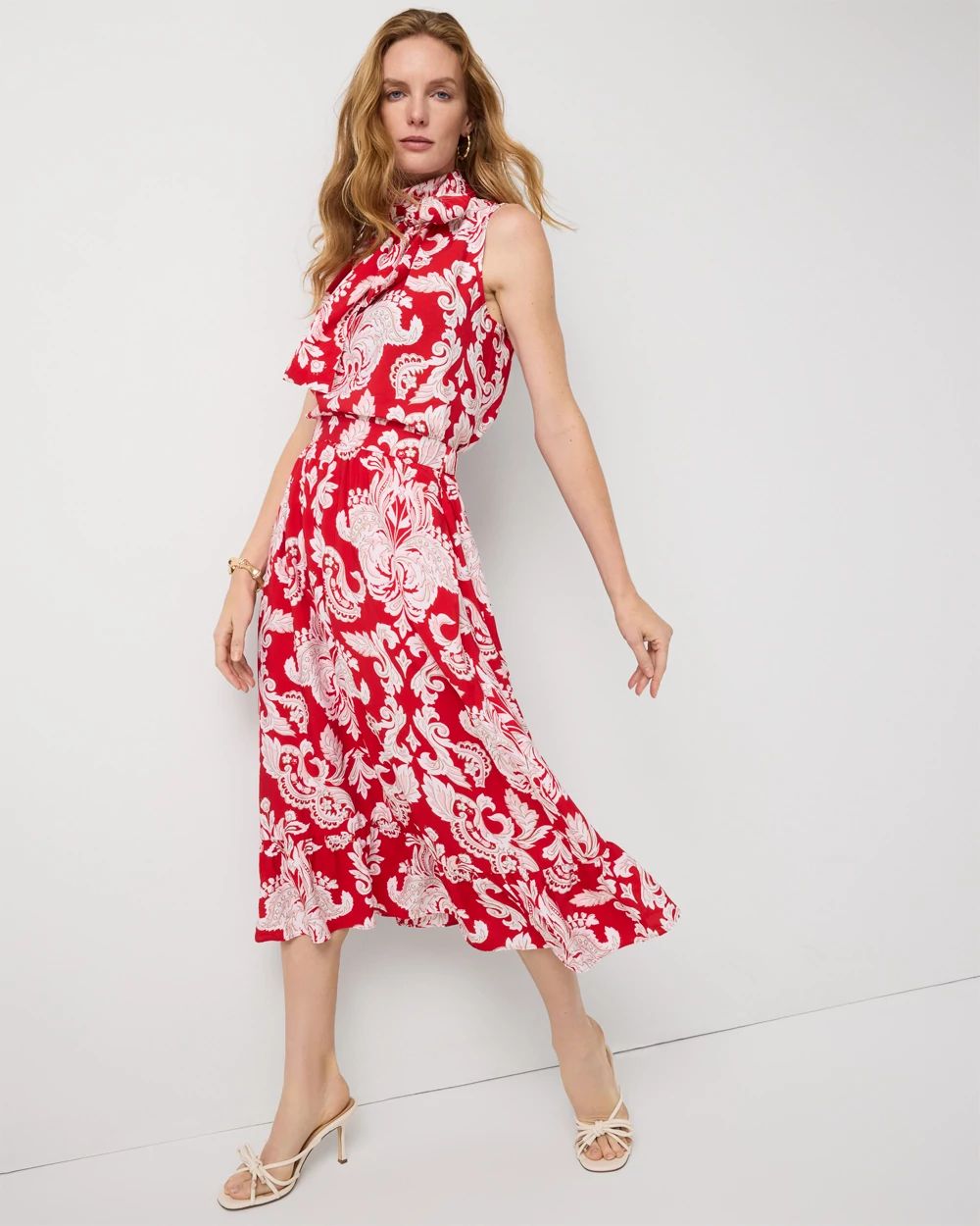 Petite Tiered Midi Skirt