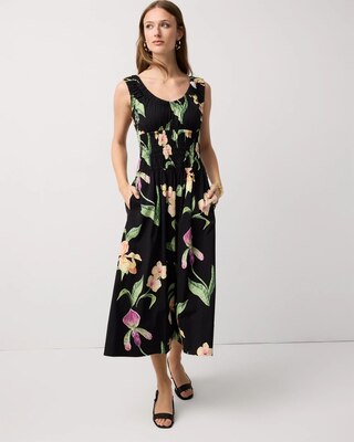 Ruched Tank Midi Dress