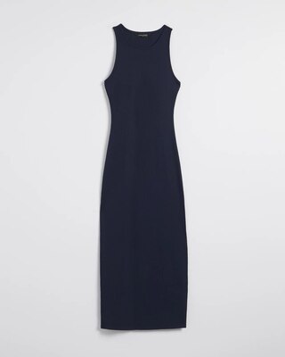WHBM® FORME Rib Sleeveless Midi Dress click to view larger image.