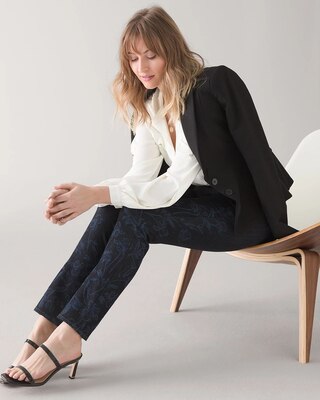 Curvy High-Rise Sculpt Floral Slim Jeans