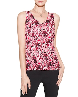 Outlet WHBM Printed Crisscross Double-Layer Shell