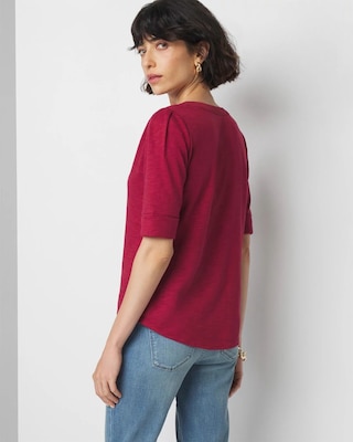 Pleated Sleeve Tee click to view larger image.