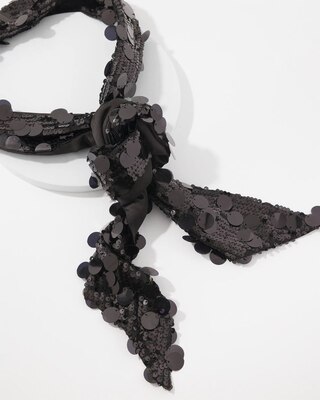 Sequin Skinny Scarf click to view larger image.