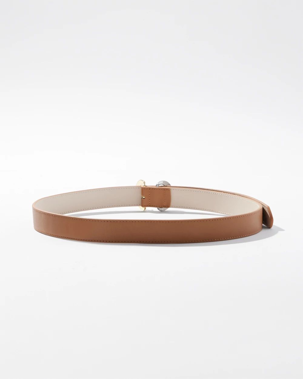Mixed Metal Denim Belt