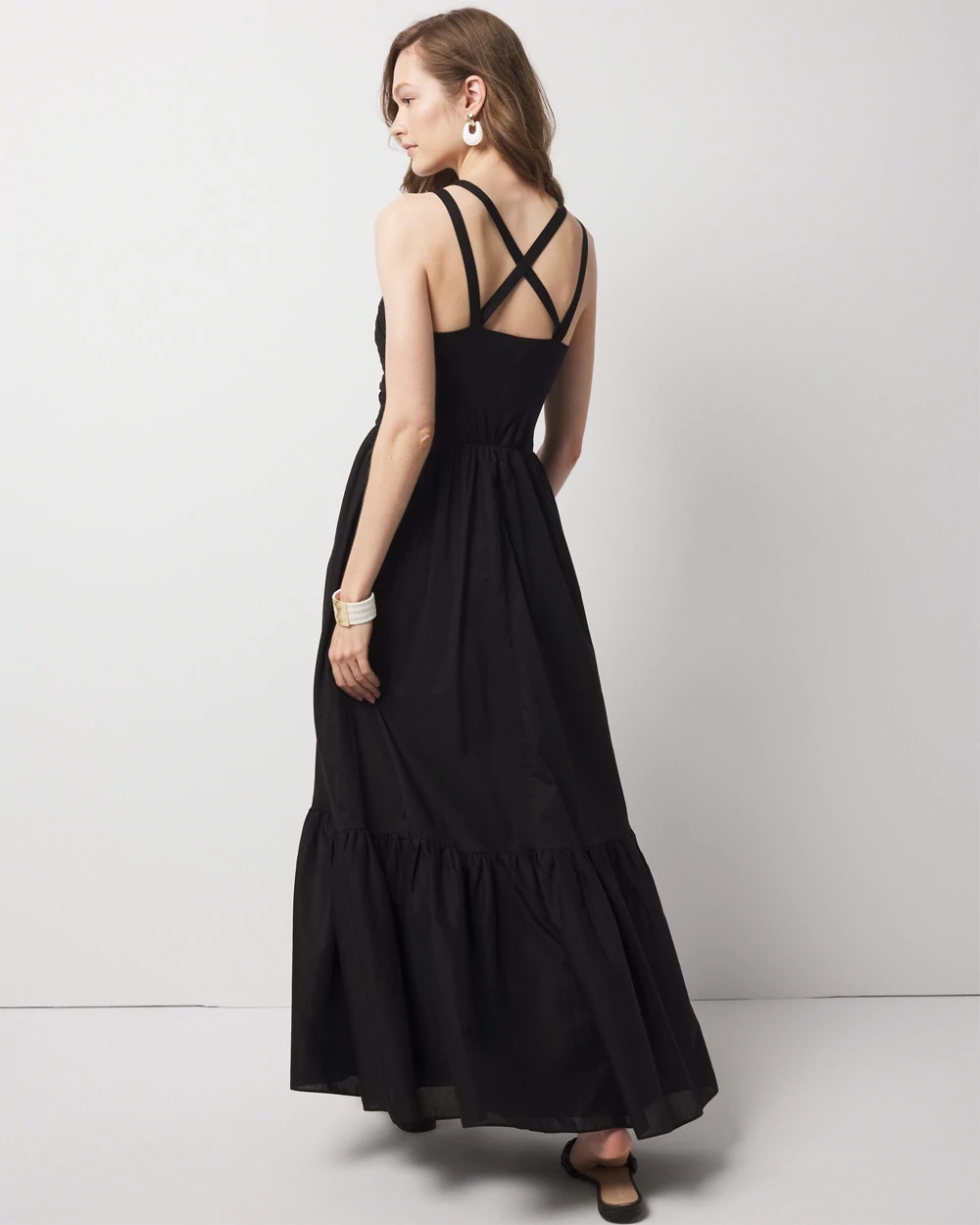 Strappy Halter Maxi Dress