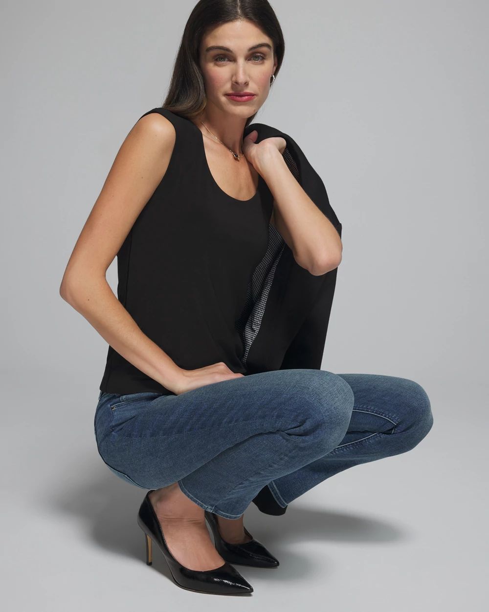 Outlet WHBM Cap Sleeve Top