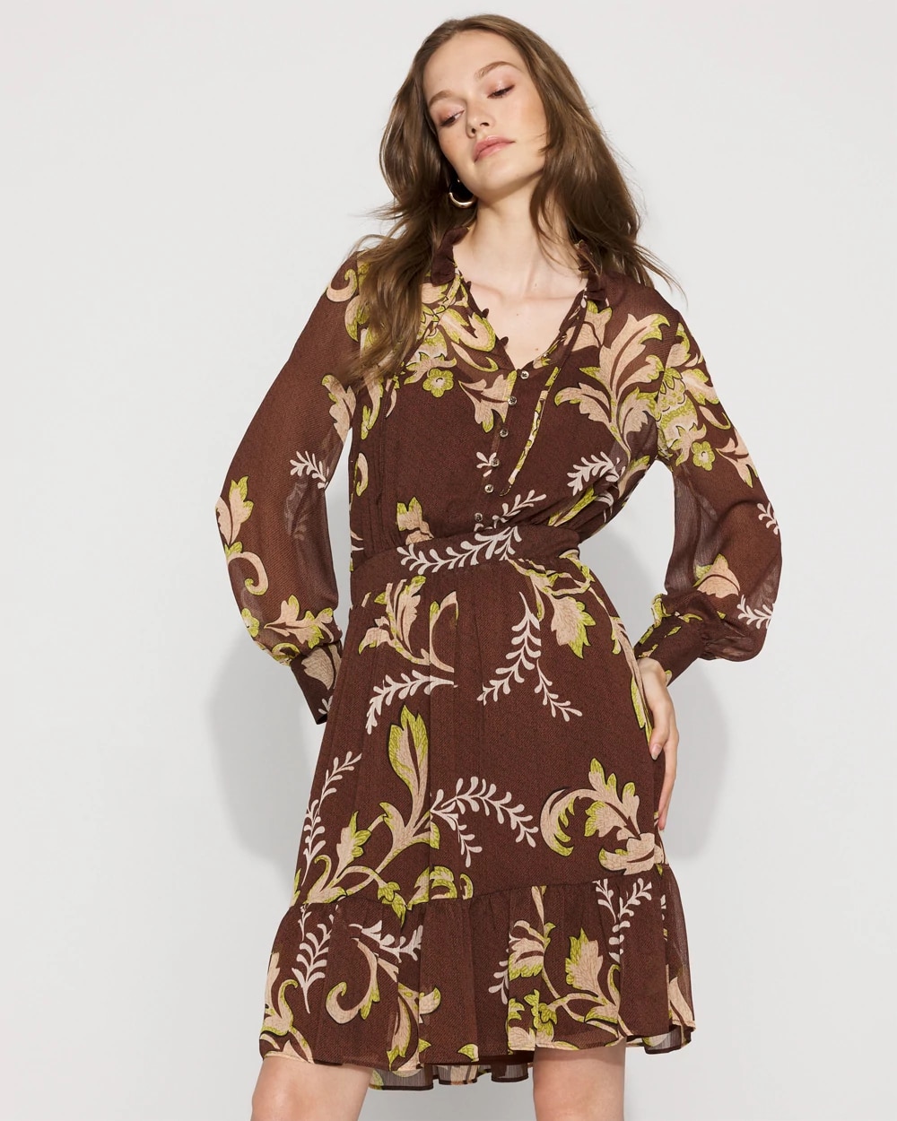 Floral Blouson Dress