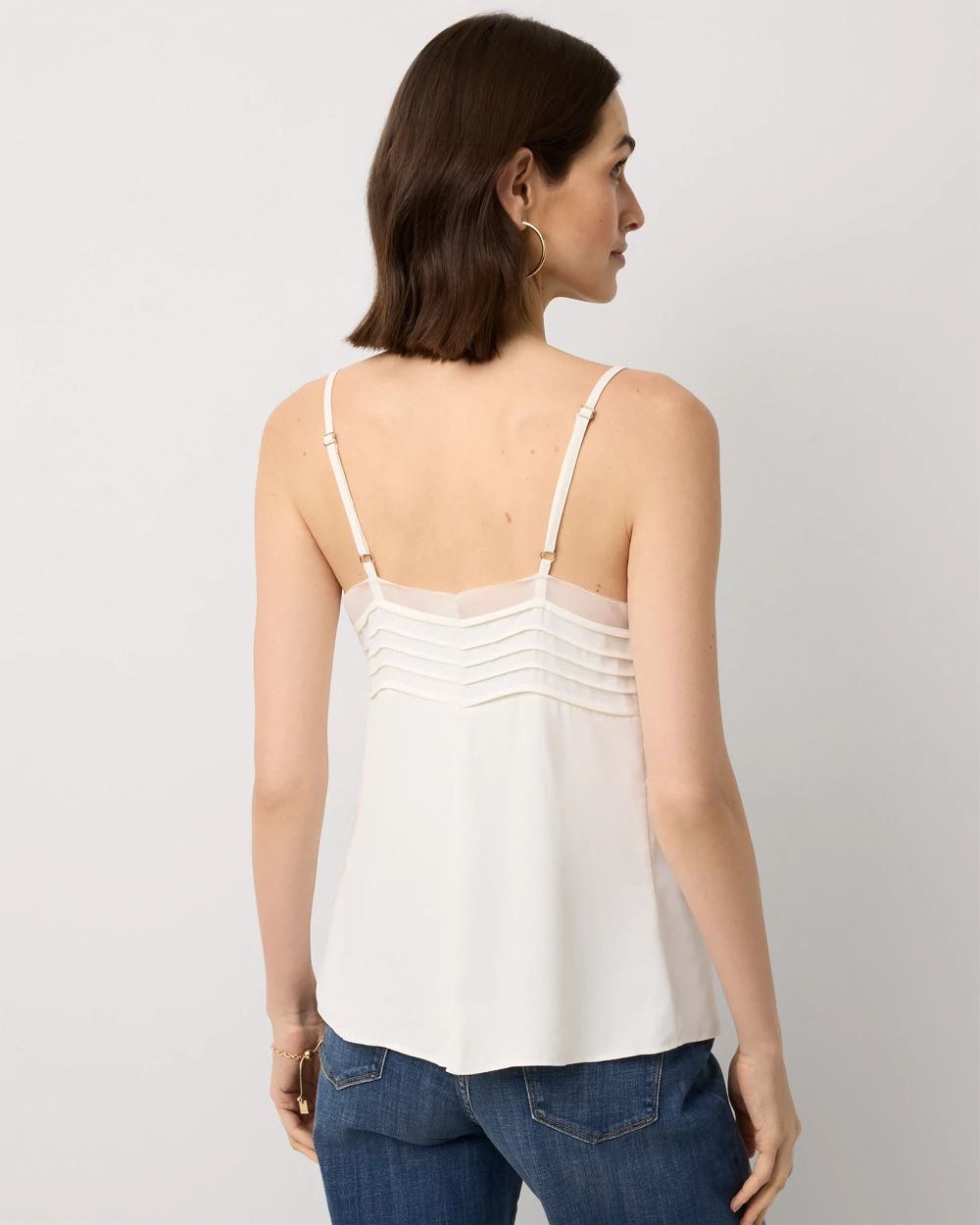 Pintuck Crepe Tank click to view larger image.