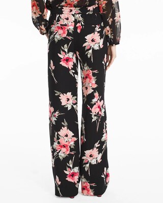 Floral Wide-Leg Pants