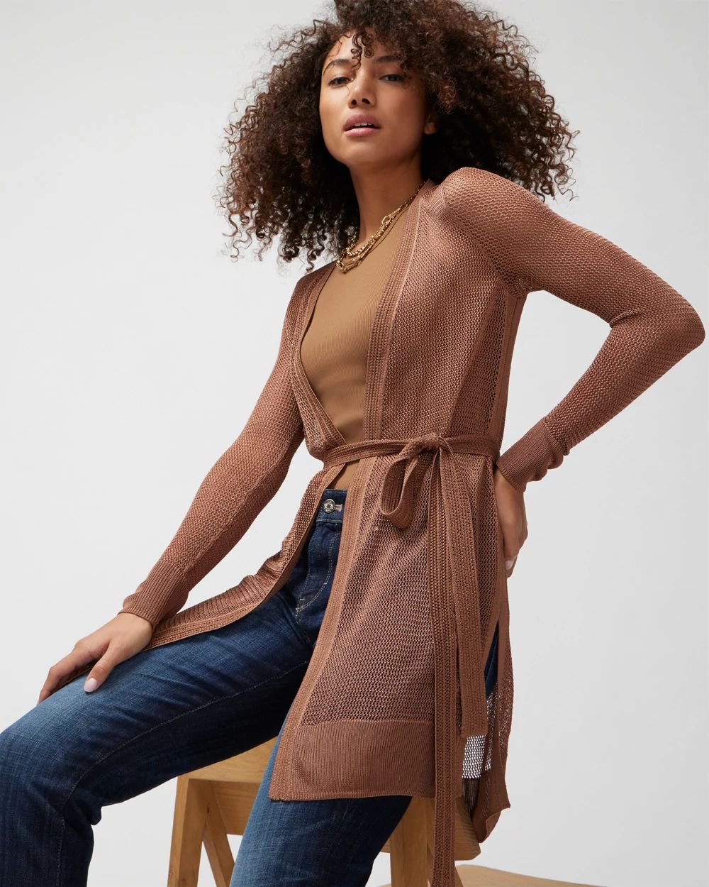 Crochet Belted Coverup