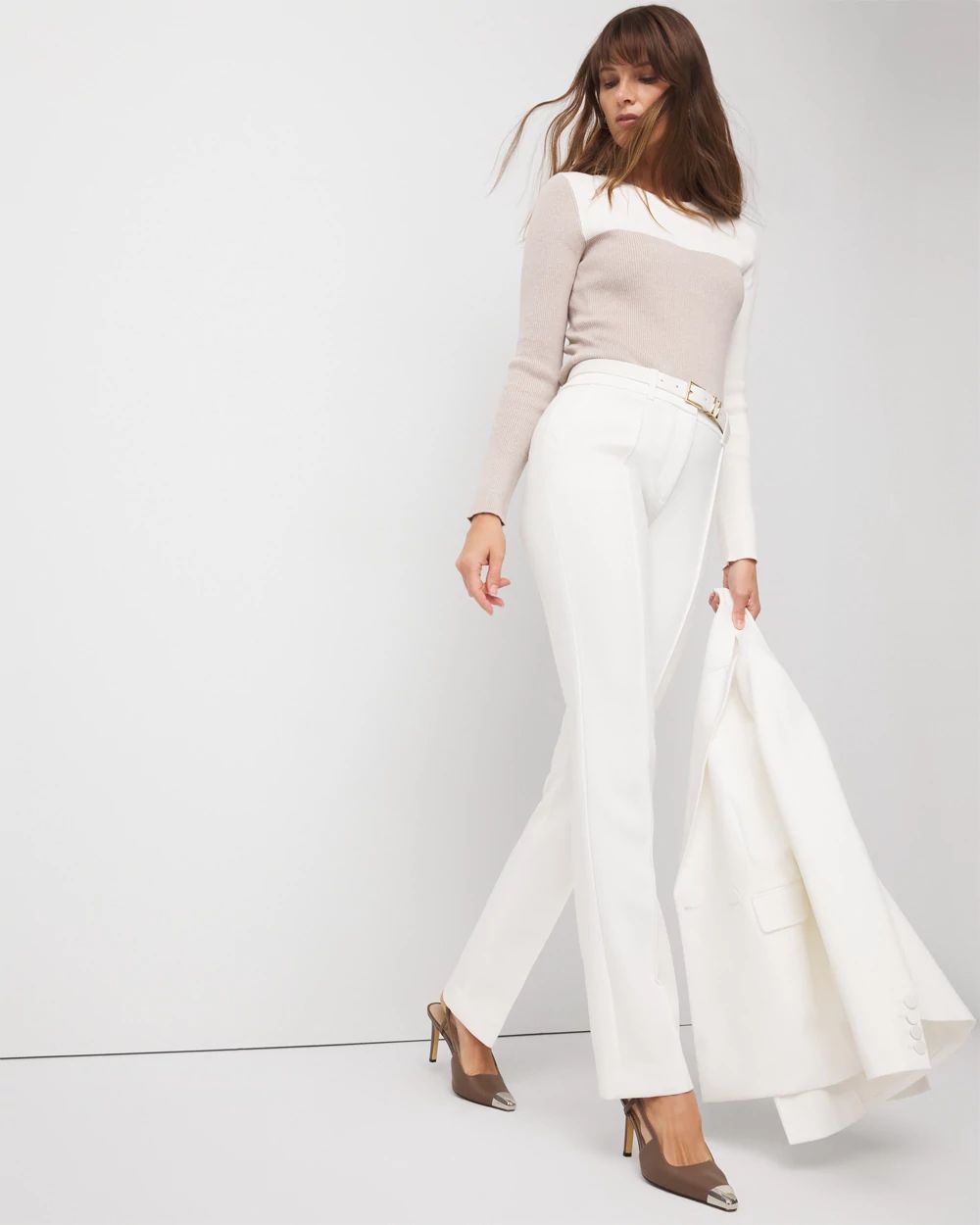 Double Weave Zoey Straight Pant click to view larger image.