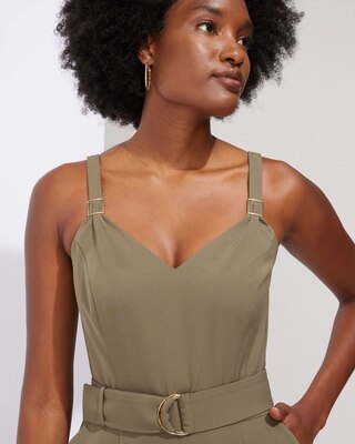 Outlet WHBM Sleeveless Crepe Jumpsuit