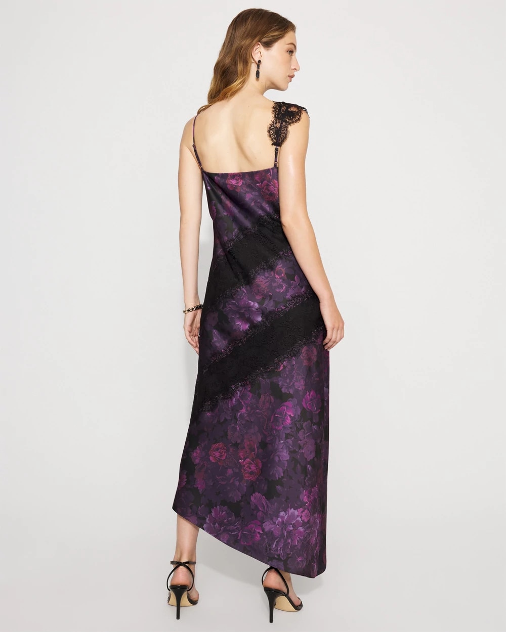 Lace + Satin Slip Dress