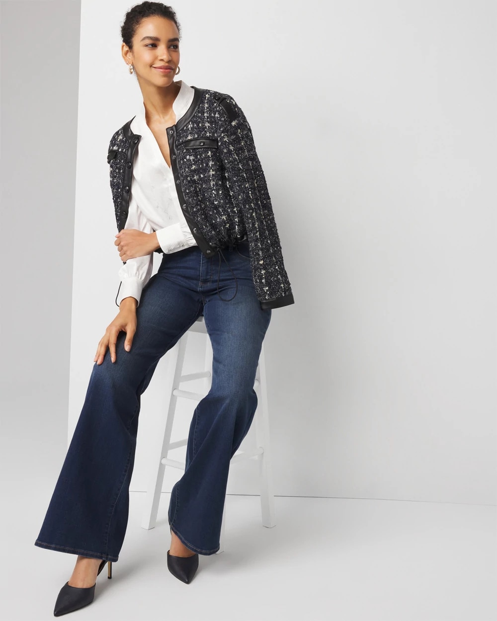 Trapunto Jacquard Stitched Shirt