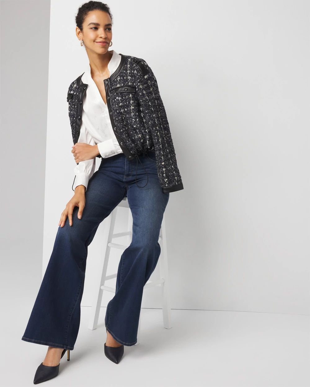 Trapunto Jacquard Stitched Shirt