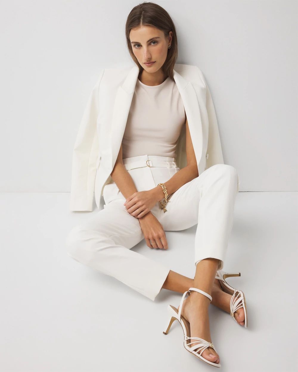 WHBM FORME™ All Ways Stretch High-Crewneck Tank Top click to view larger image.