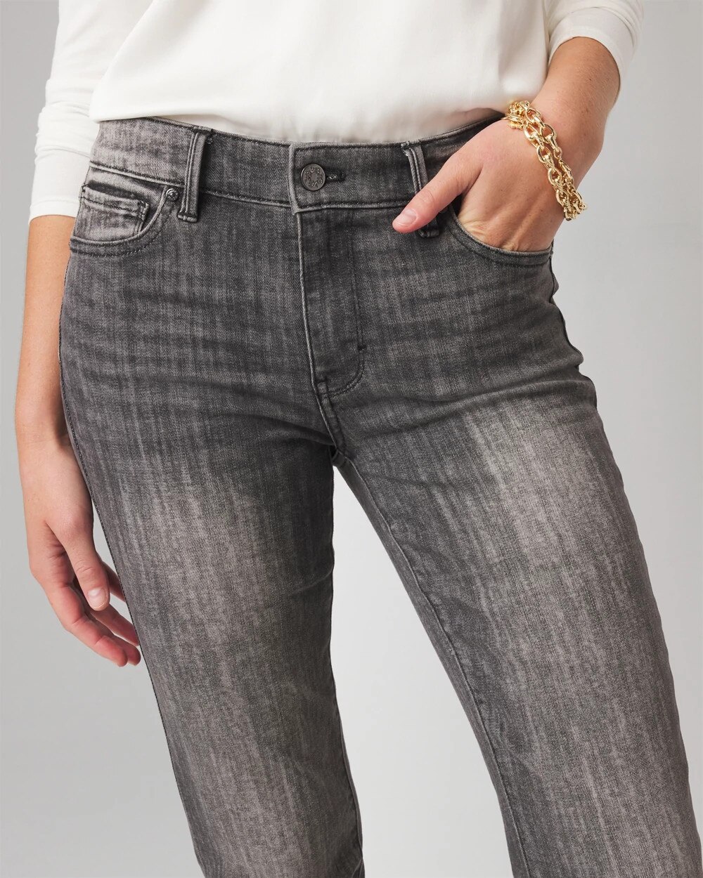Mid-Rise Bootcut Jeans