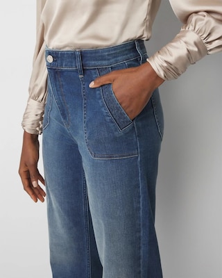 Extra High-Rise Novelty Pocket Trouser Jean click to view larger image.