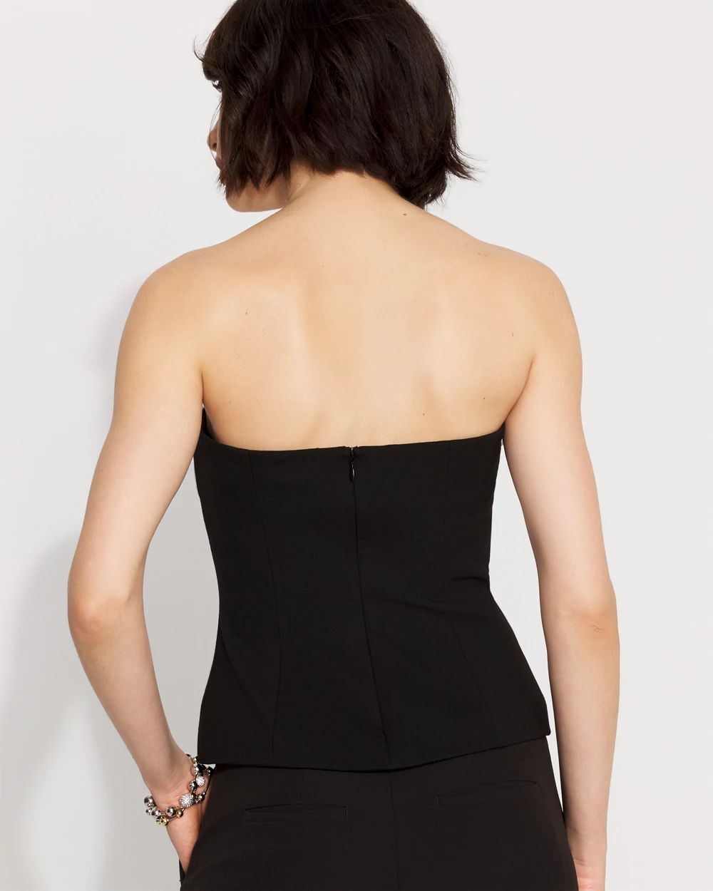 Floral Applique Ponte Bustier click to view larger image.