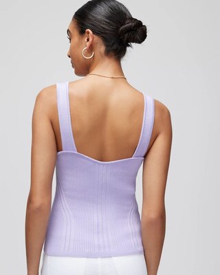 Ribbed Sweater Tank click to view larger image.