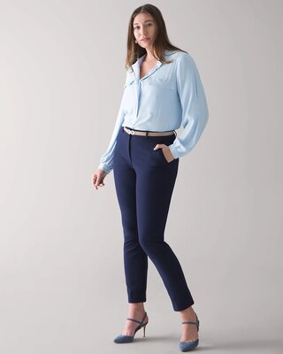 WHBM® Elle Slim Ankle Comfort Stretch Pants click to view larger image.