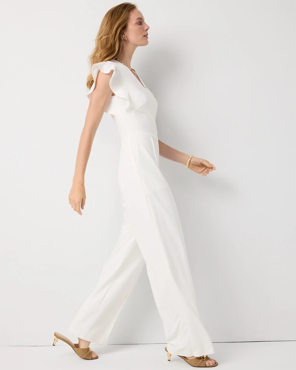 Knit Crepe Jumpsuit - image 2