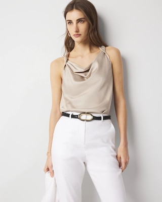 Satin Draped Shell