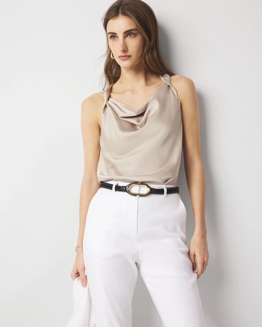 Satin Draped Shell