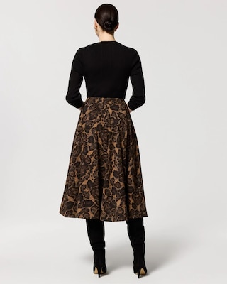 High-Waist Midi Skirt click to view larger image.