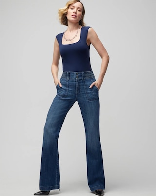 Extra High-Rise Everyday Soft Novelty Waistband Trouser