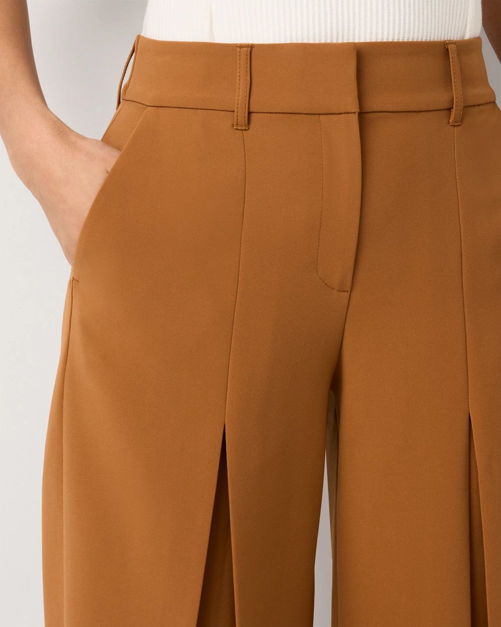 Petite Pleated Ultra Wide Leg Pant click to view larger image.