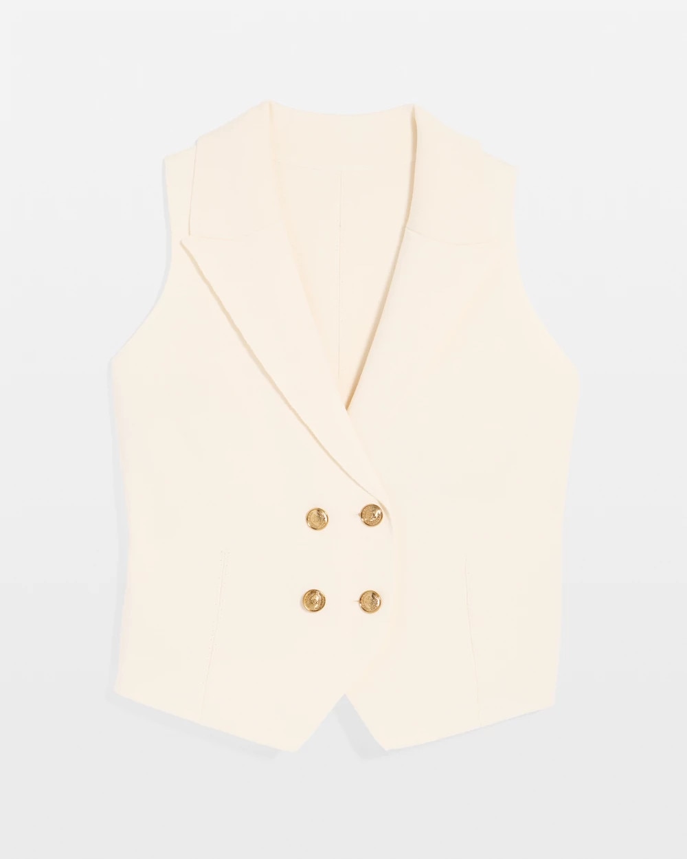 Doubled-Breasted Sweater Vest