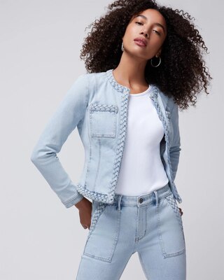 WHBM® Stylist Braided Cropped Jacket