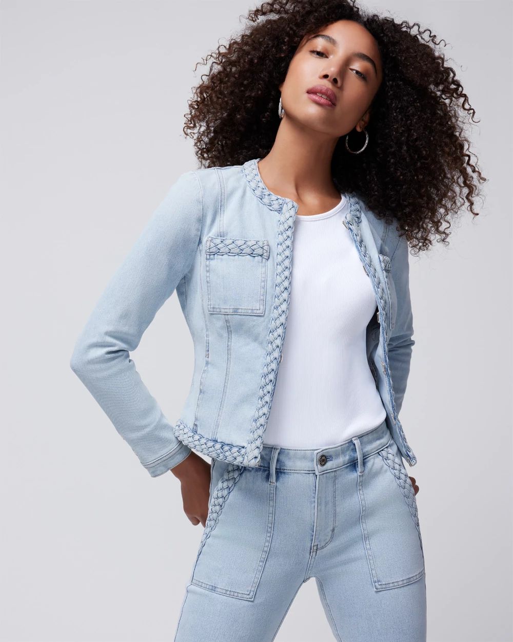 WHBM® Stylist Braided Cropped Jacket