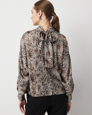 Tie Back Satin Blouse click to view larger image.