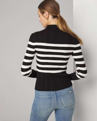 Ribbed Mockneck Sweater click to view larger image.