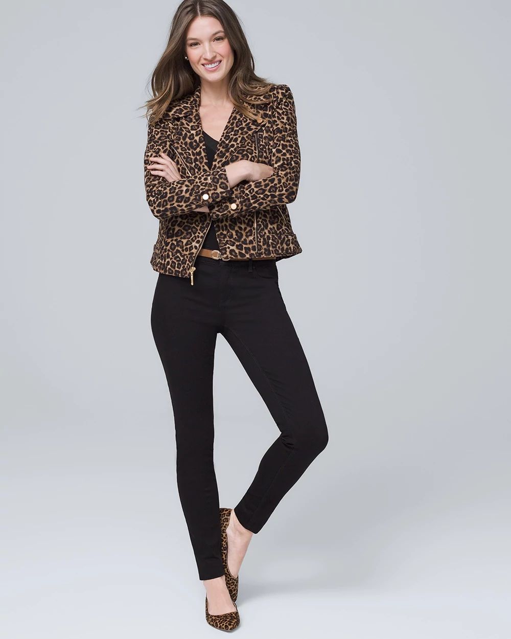Leopard Moto Jacket