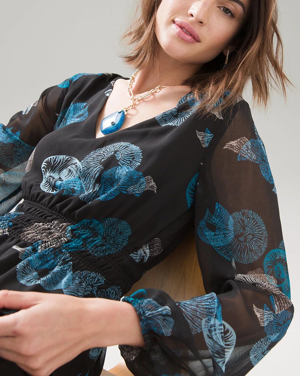 Smocked Waist Blouse