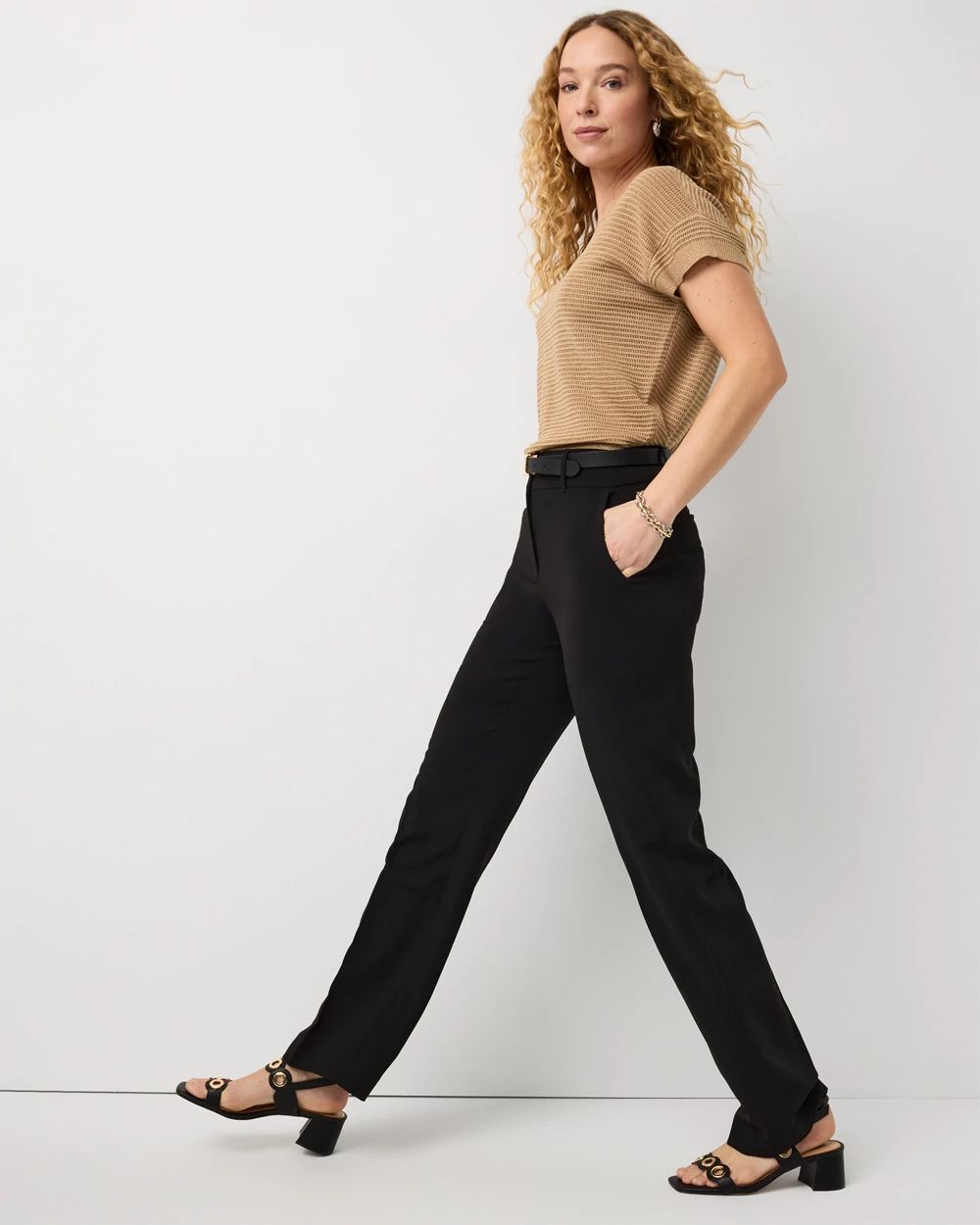 Petite High-Rise Riley Trouser