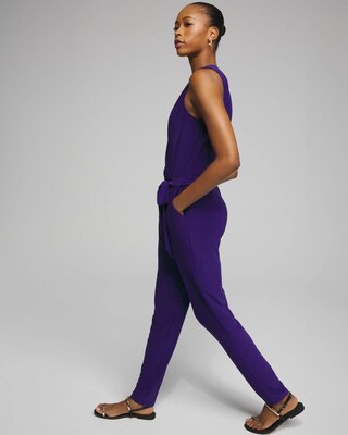 Outlet WHBM Sleeveless Tapered Leg Jumpsuit