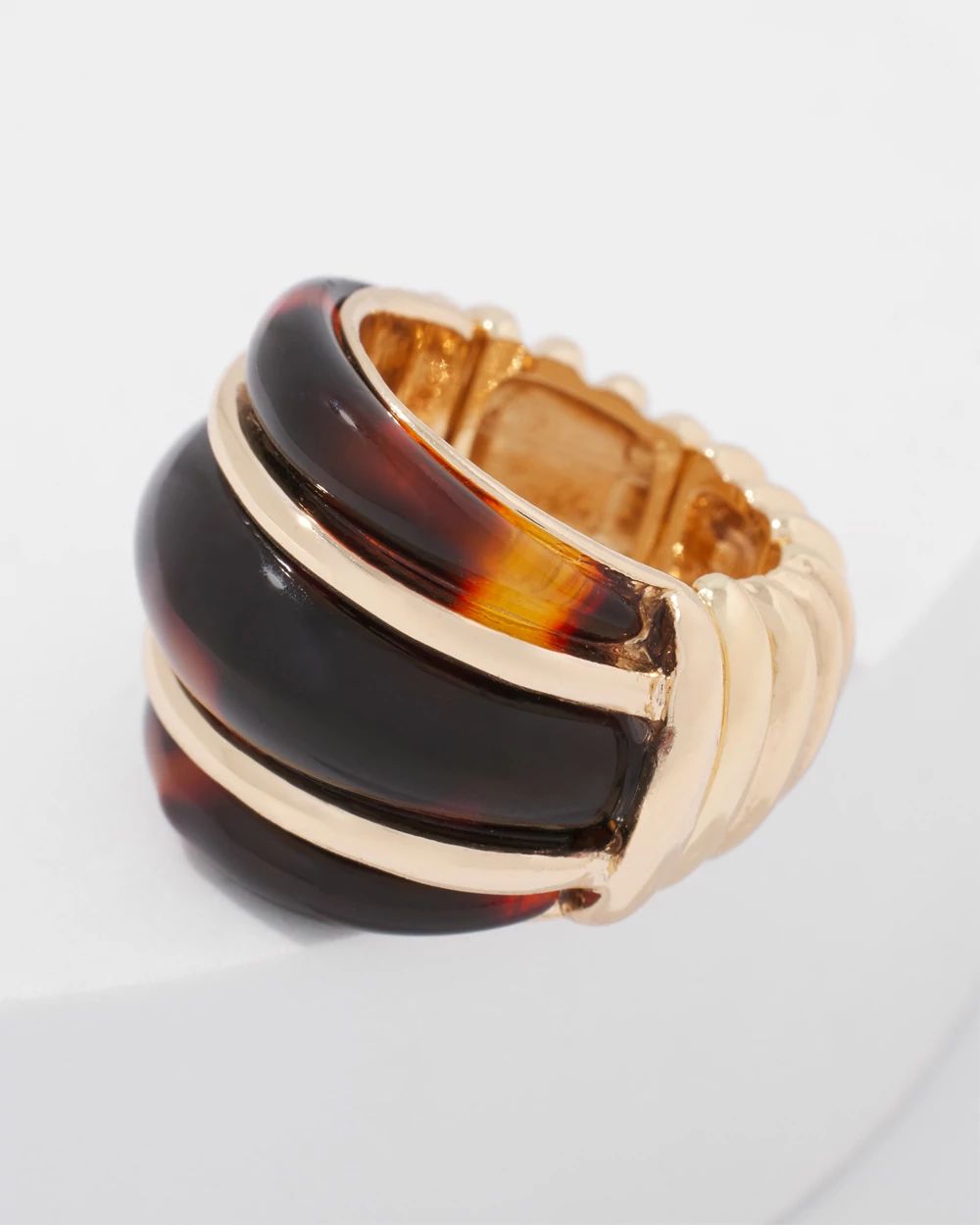 Gold and Tortoiseshell Ring