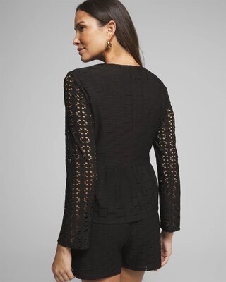 Outlet WHBM Eyelet Trucker Jacket