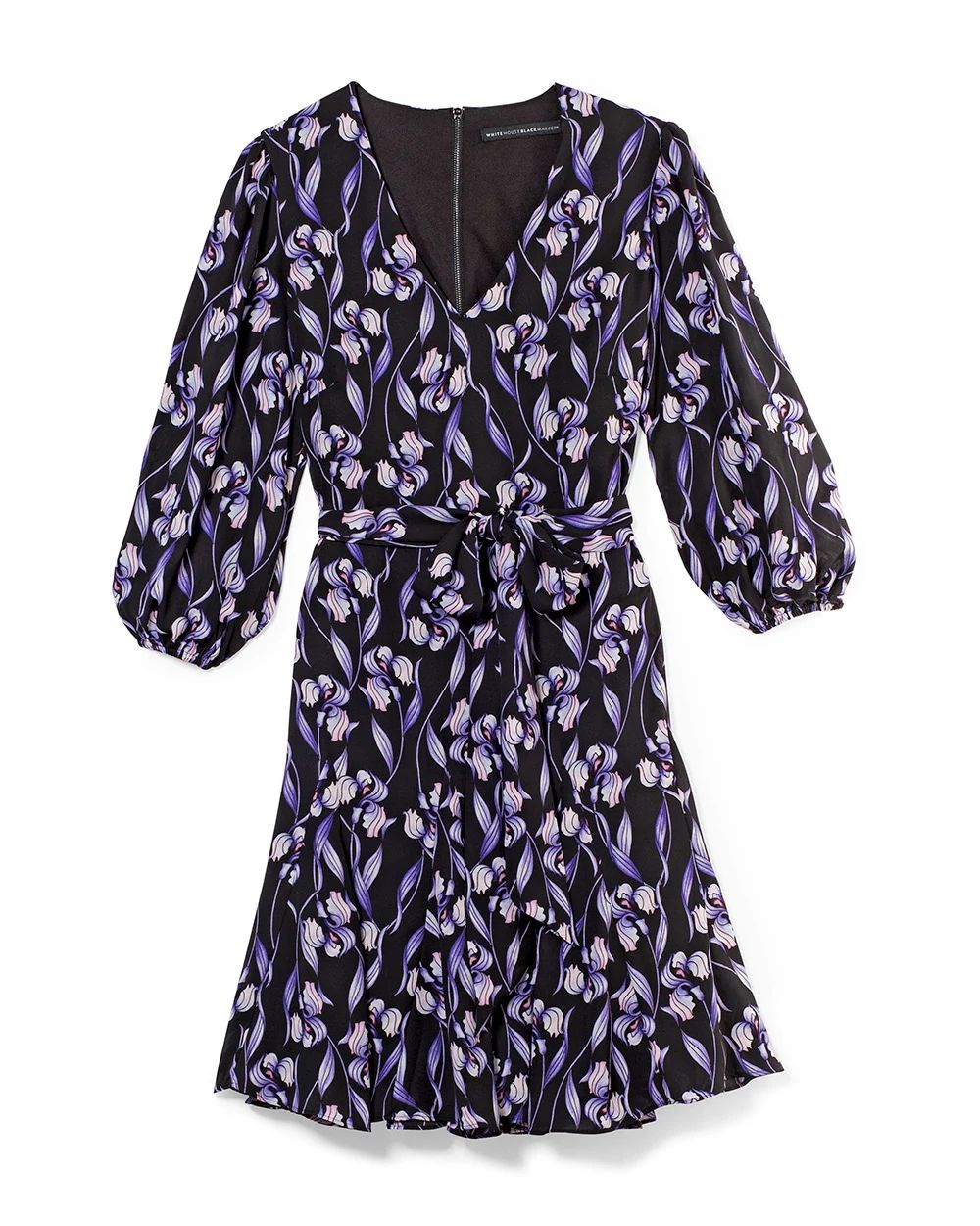Floral Print Trapeze Style Dress