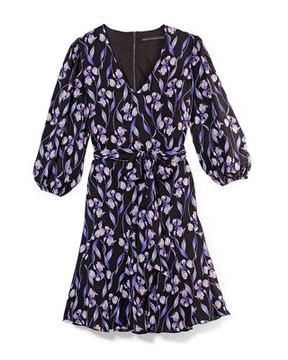 Floral Print Trapeze Style Dress