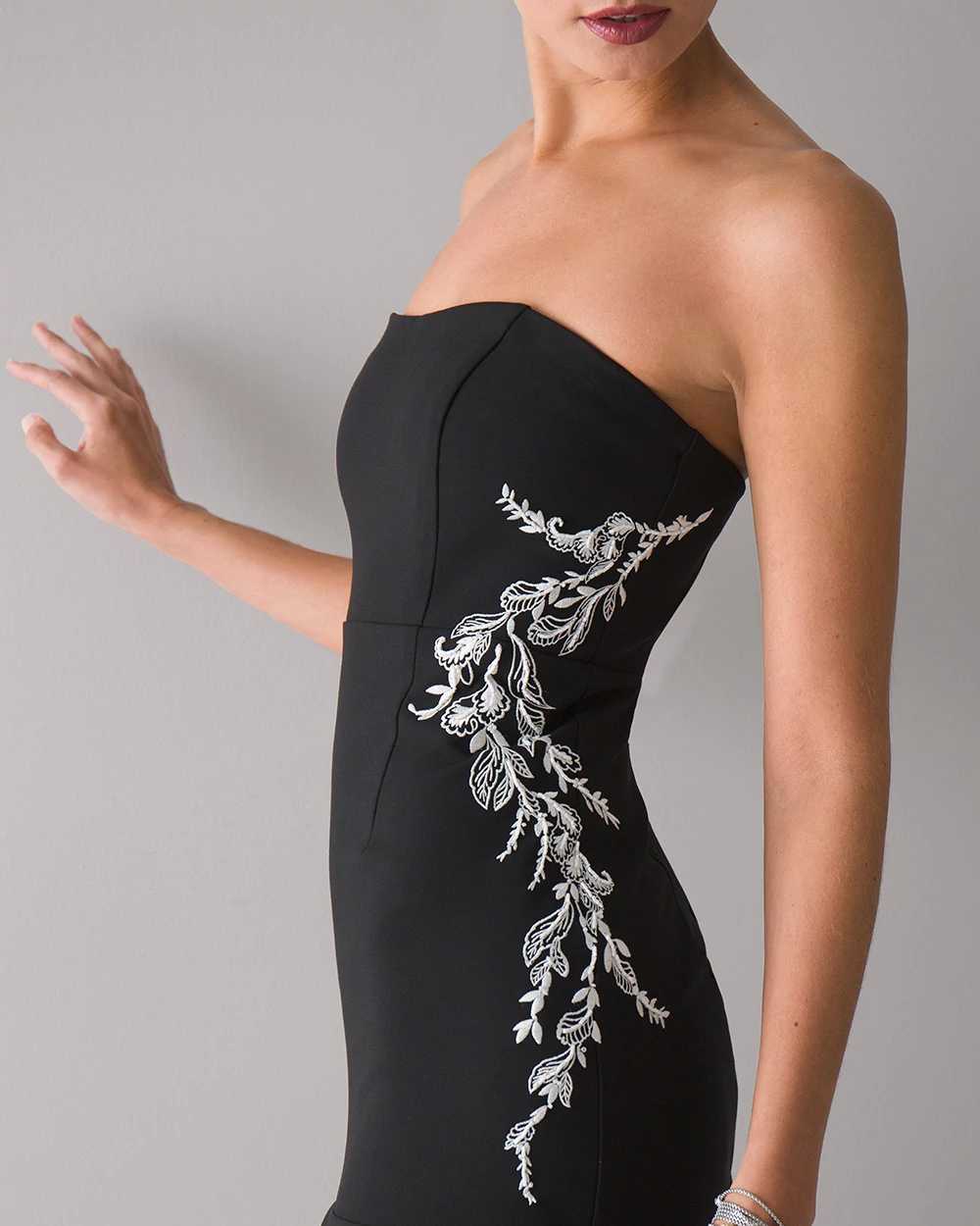 Strapless flounce dress hotsell