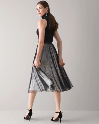 Dotted Tulle Evening Skirt