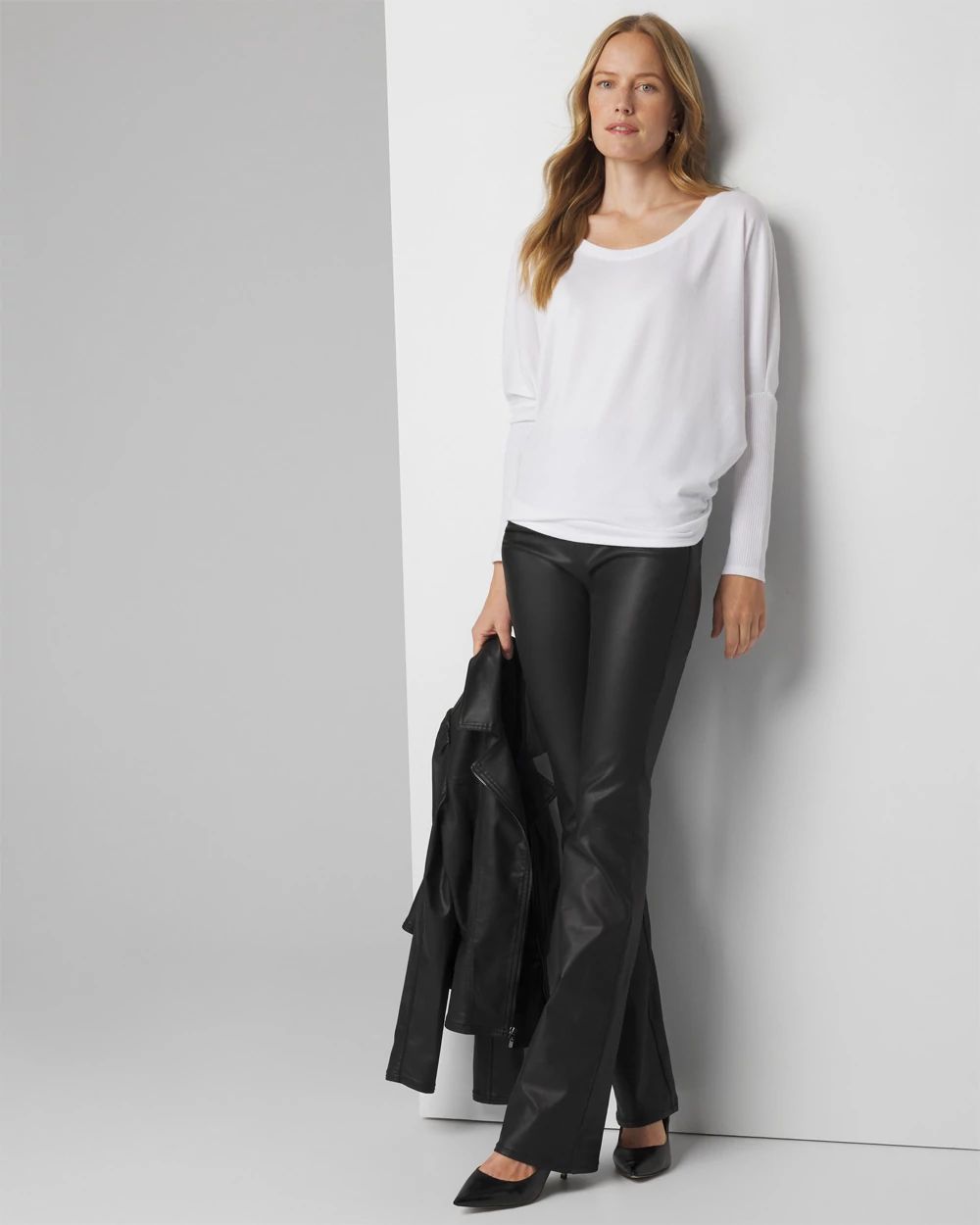 Long Sleeve Ribbed Tunic click to view larger image.