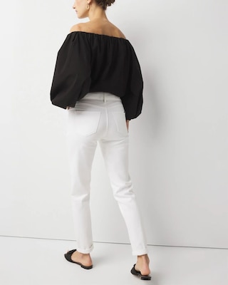 Mid-Rise Double Pocket Girlfriend Jean click to view larger image.